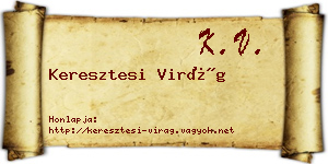 Keresztesi Virág névjegykártya